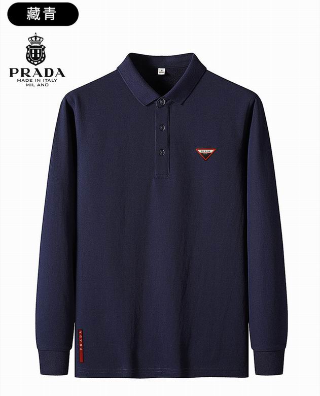 Prada long-sleeve POLO shirts men-D5613S